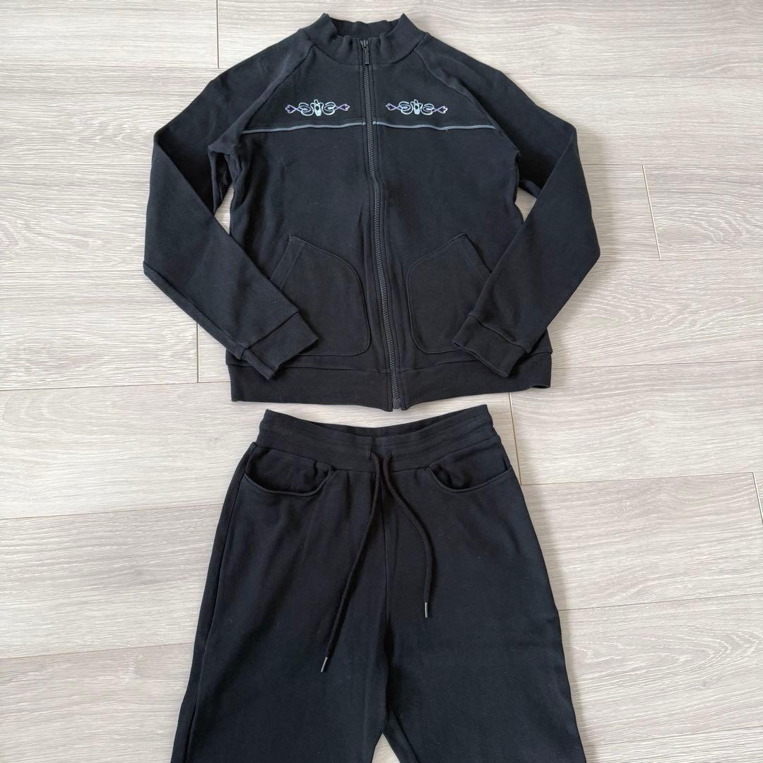 Chacott ブラック ウォームアップウェア 上下セット　150J