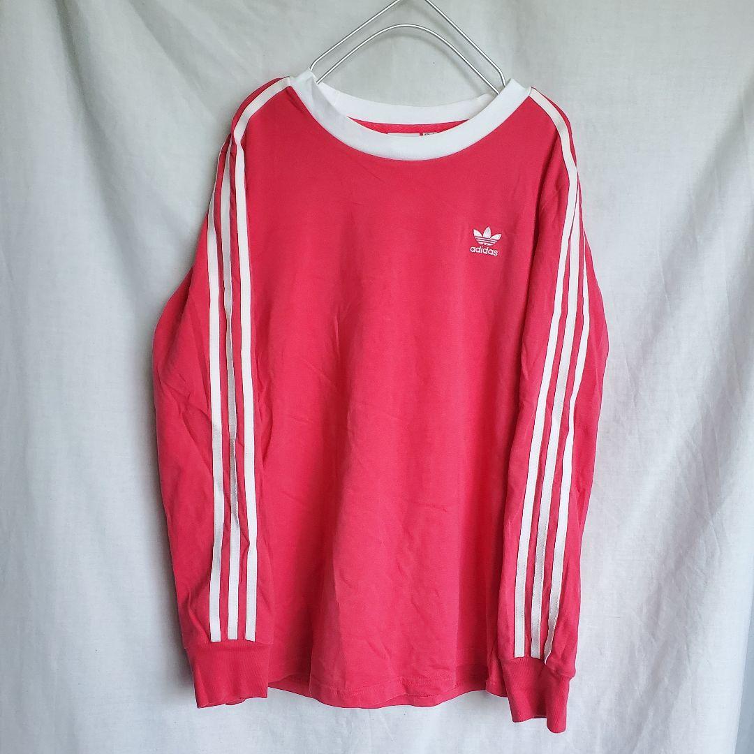 ａｄｉｄａｓ アディダス ロンT 長袖tシャツ ロングスリーブTシャツ ピンク