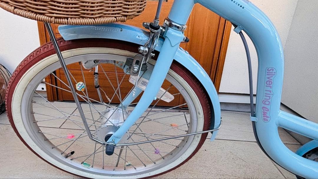 子供用自転車　ダイワサイクル シルバーリングキュート　水色20インチ