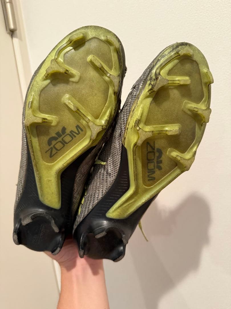 Nike Zoom サッカースパイク　グレー/イエロー　26.5cm