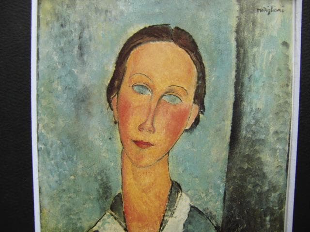 アメデオ モディリアーニ、【若い女の胸像】、希少画集画より