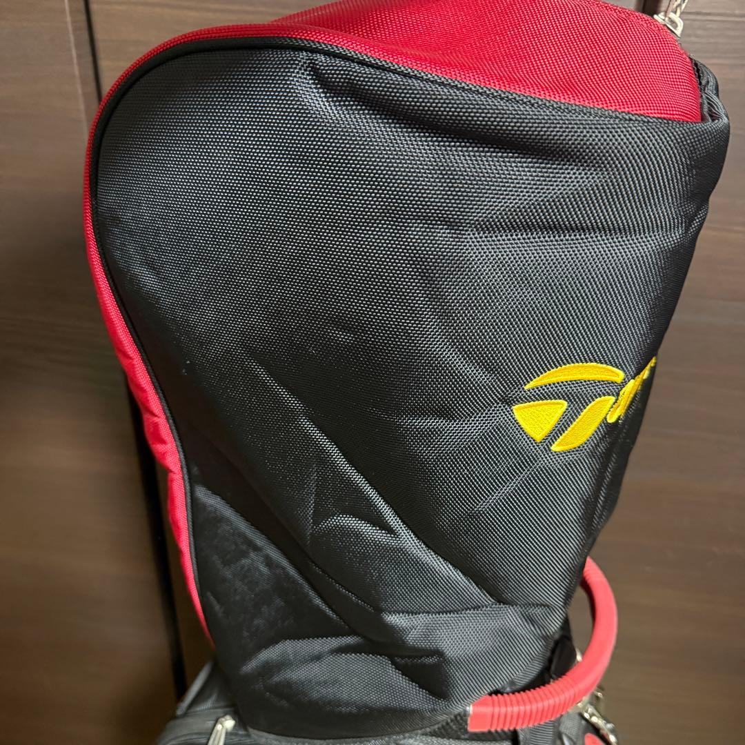 TaylorMade キャディバッグ ゴルフバッグ 赤 黒 黄