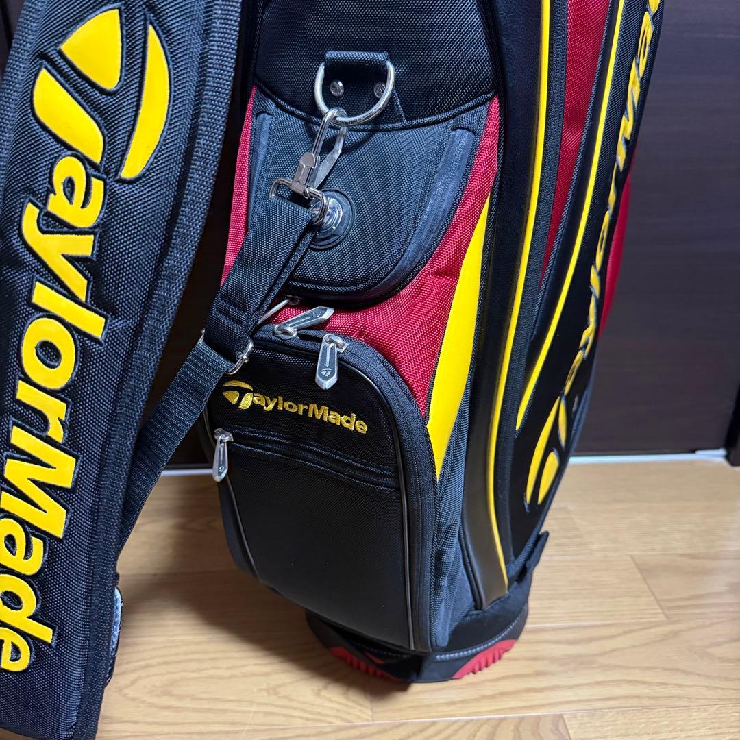 TaylorMade キャディバッグ ゴルフバッグ 赤 黒 黄