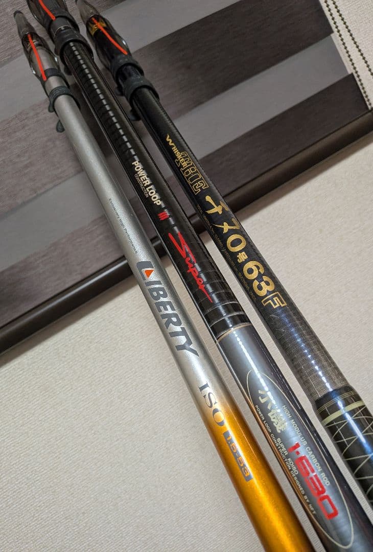 ダイワWCチヌ0号6.3m&NFT PL小磯1号6.3mシマノ磯1.5号5.3m