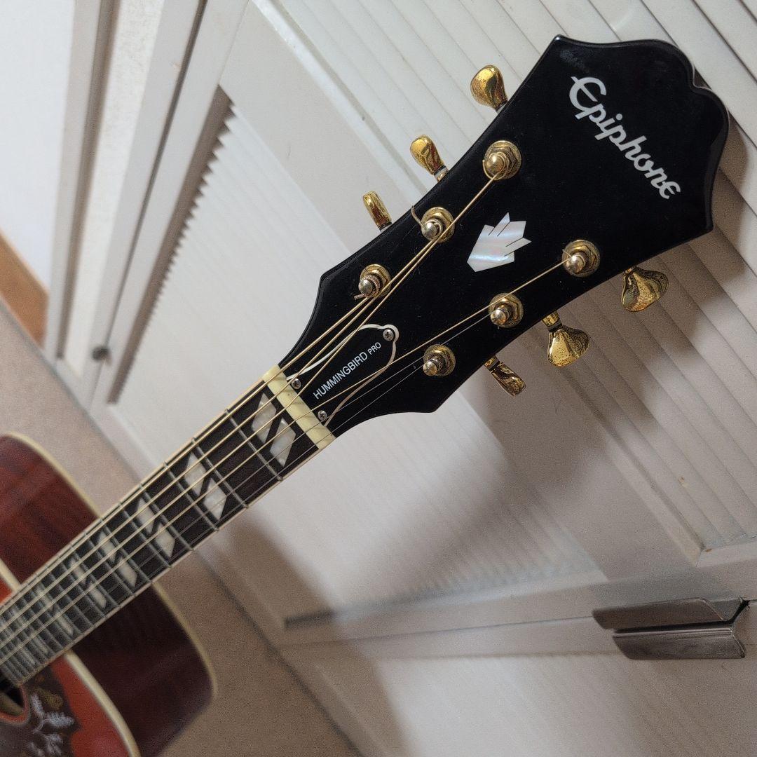 Epiphone Hummingbird PRO　トップ単板　エレアコ　弾易い