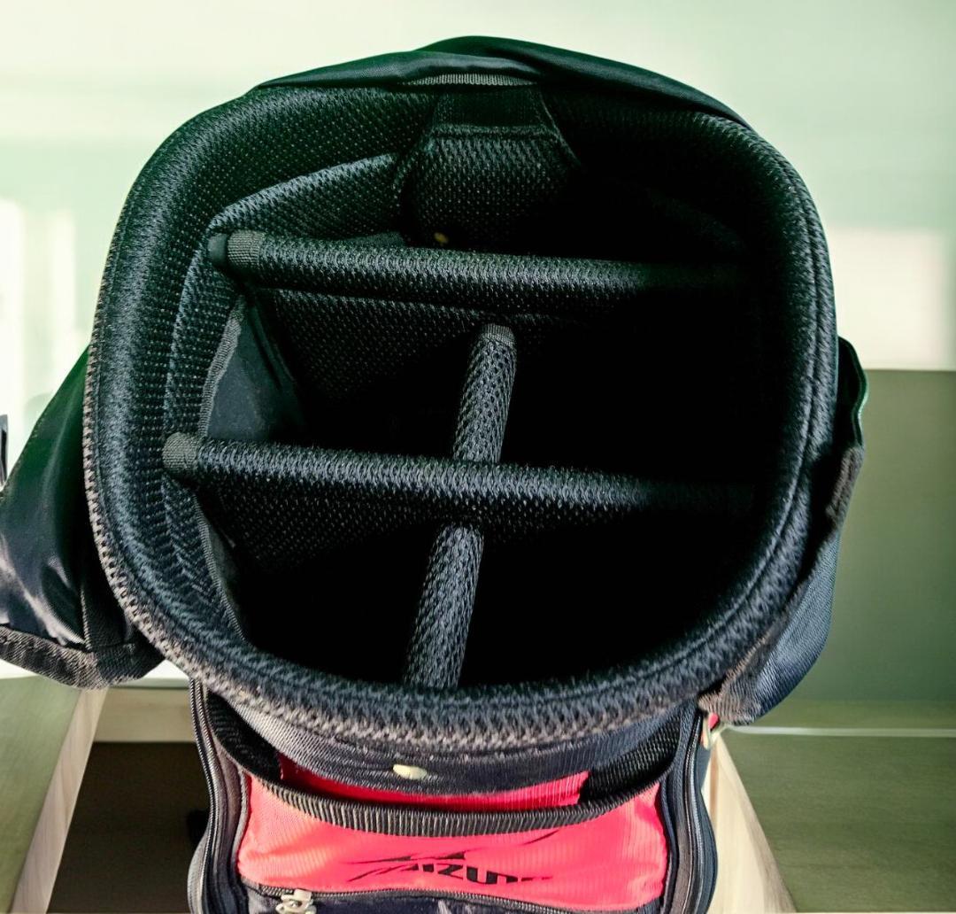 送料無料/美品　Mizuno T-ZOID ゴルフバッグ・キャディバッグBK