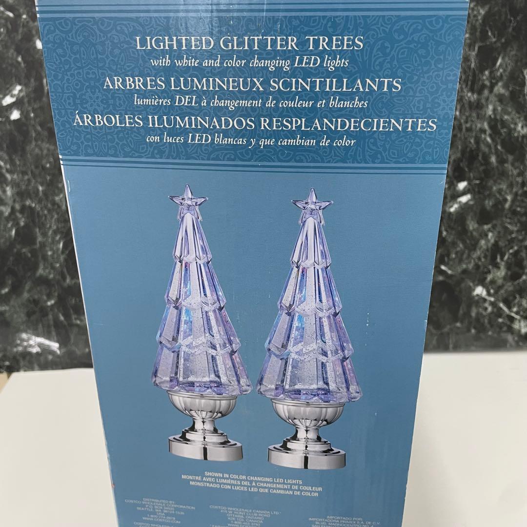 ウォーターツリーランプ 2個セット スノードーム LED 照明 コストコ