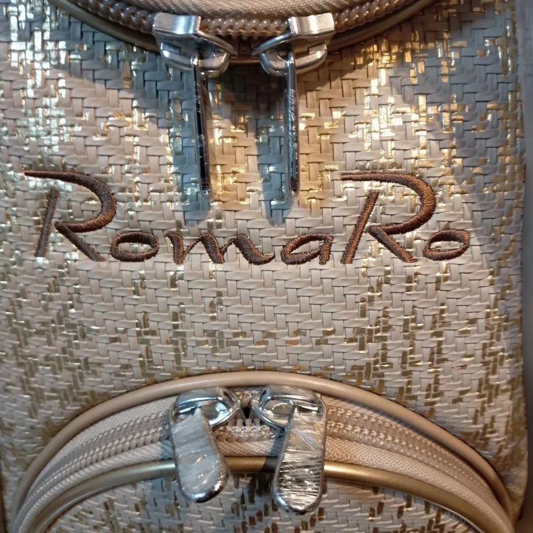 【新品　未使用】RomaRo ゴルフキャディバッグ ゴールド　ロマロ