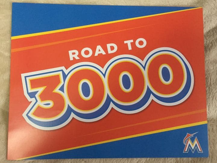 イチロー 3000本安打 ボード マイアミ・マーリンズ