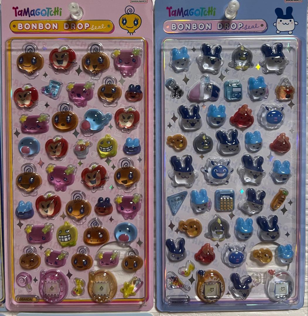 さ*く様 【国内正規品】　ボンボンドロップシール　たまごっち4種+平成はっぴーフ