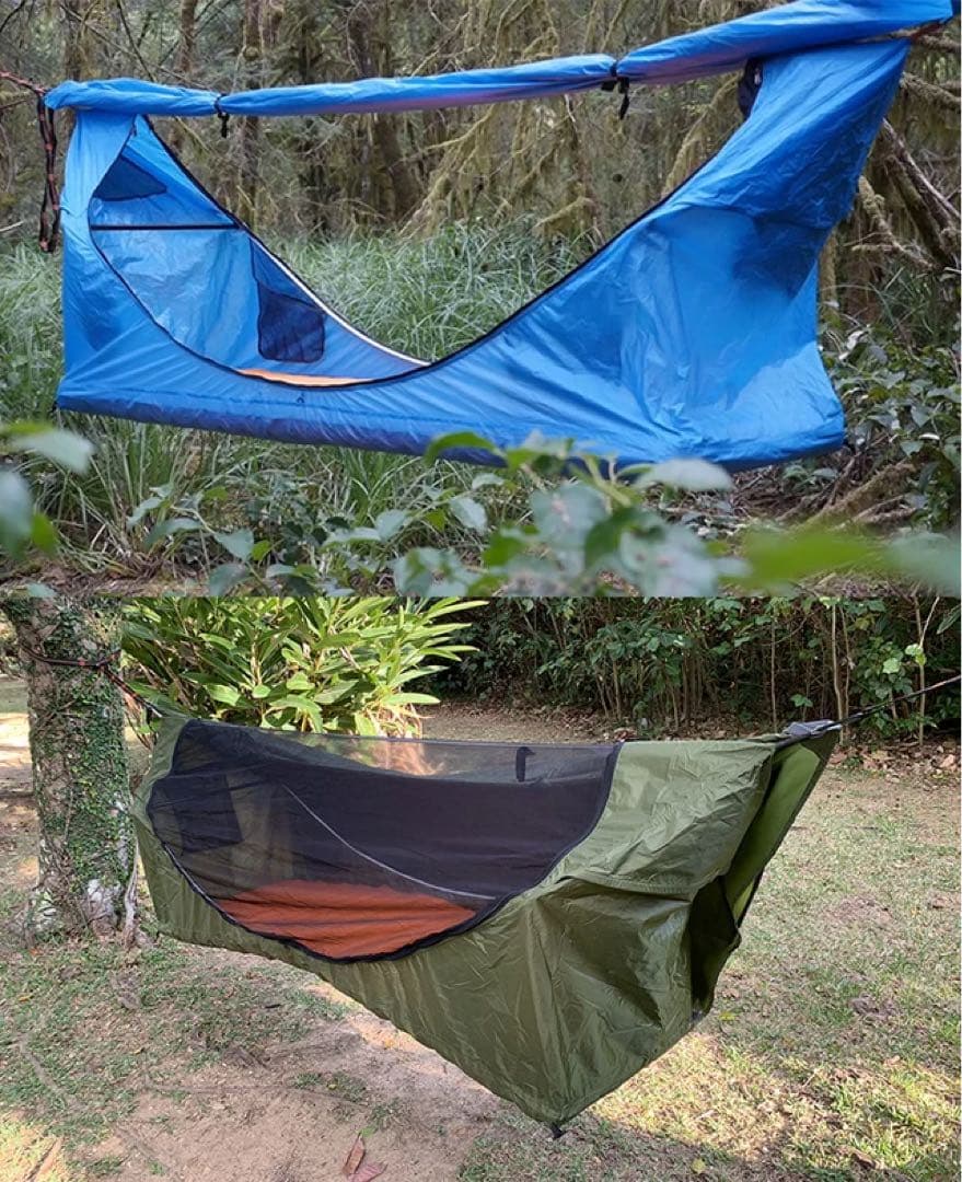 フルフラット式ハンモック「Haven Tent」ダークグリーン