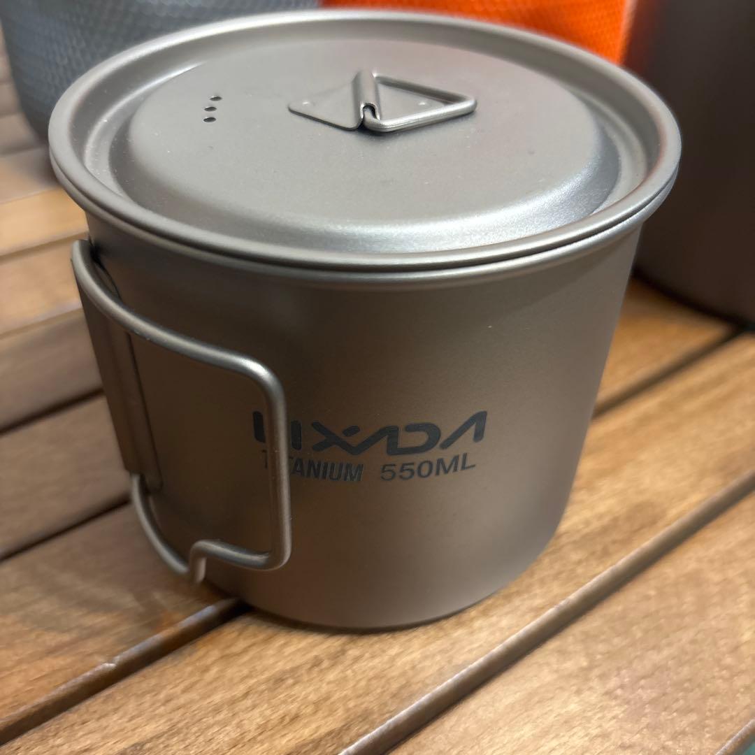 LIXADA 550ML TOAKS 1100ML チタン クッカーセット