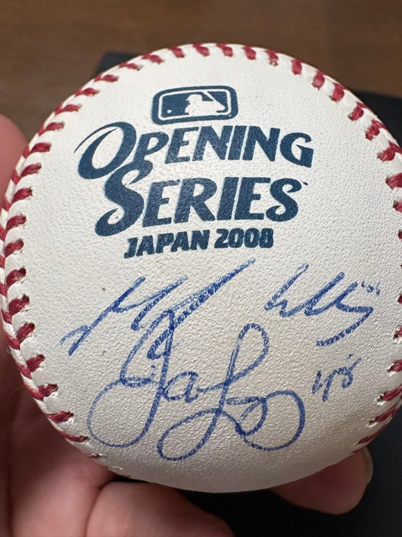 【超希少】松坂大輔 直筆サイン入り MLB 2008 日本開幕戦 公式試合球