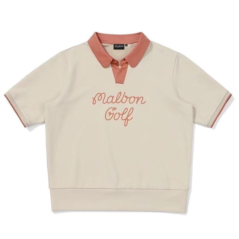 マルボンゴルフ ポロシャツ malbon golf レディース 半袖 シャツ L