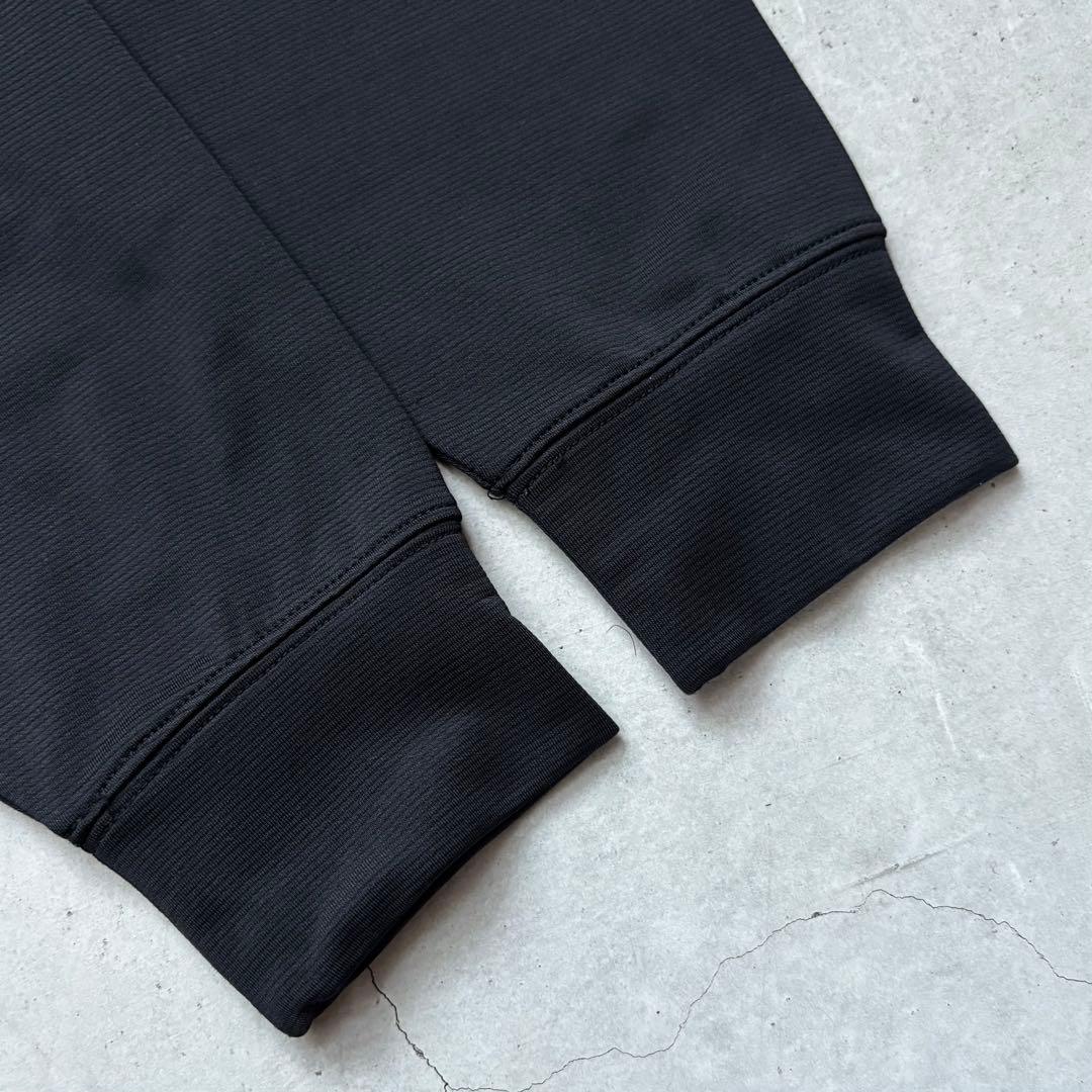 【美品】NIKE GOLF ナイキゴルフ モックネック長袖シャツ ロゴ 黒 L