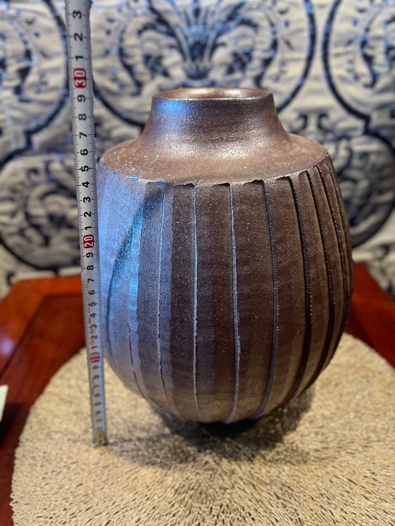 秀湖壺　森下要三　壺　花器Japanese traditional crafts