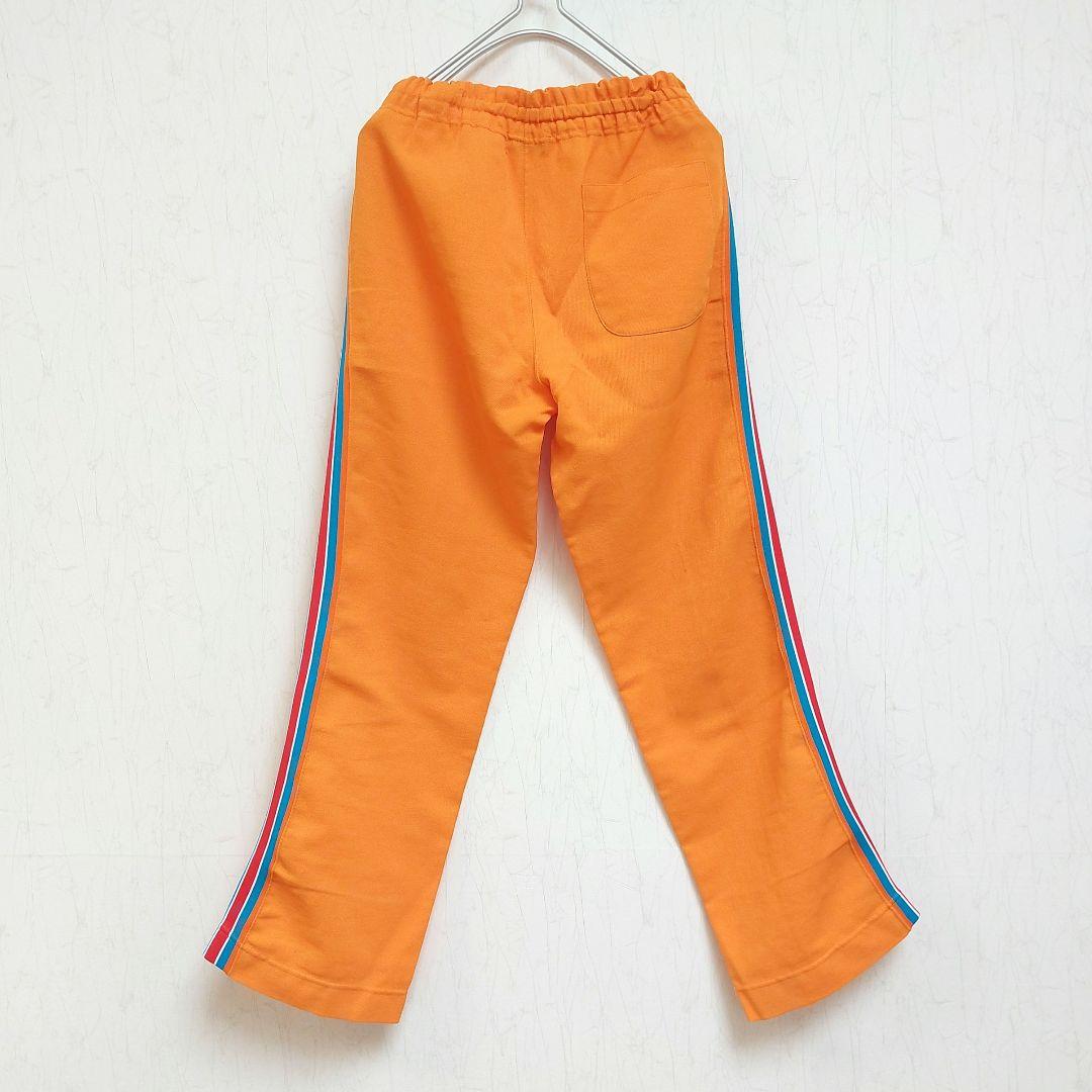 【希少】70s-80s 美津濃 MIZUNO トラックパンツ Mロゴ オレンジ