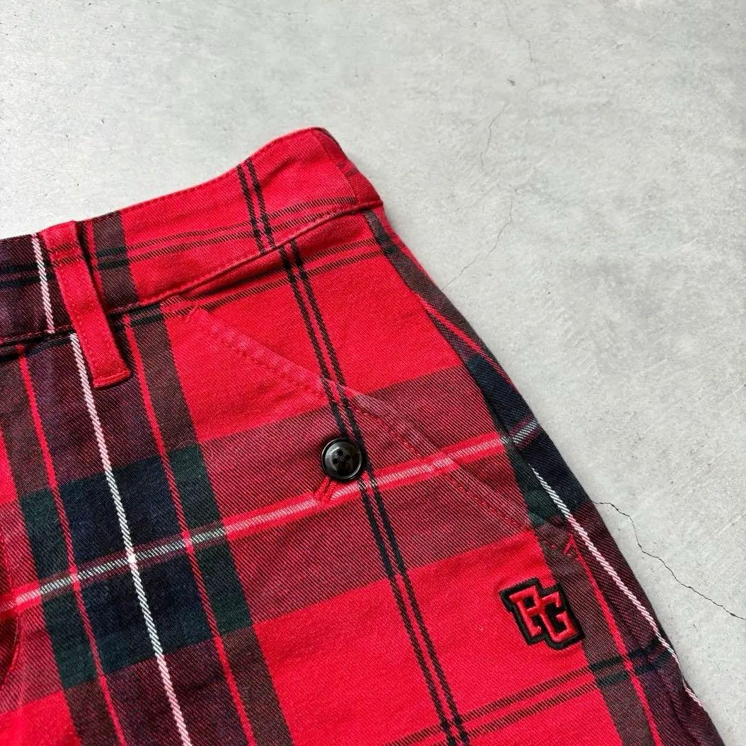 PEARLY GATES ストレッチスカート チェック柄 小さいサイズ 00