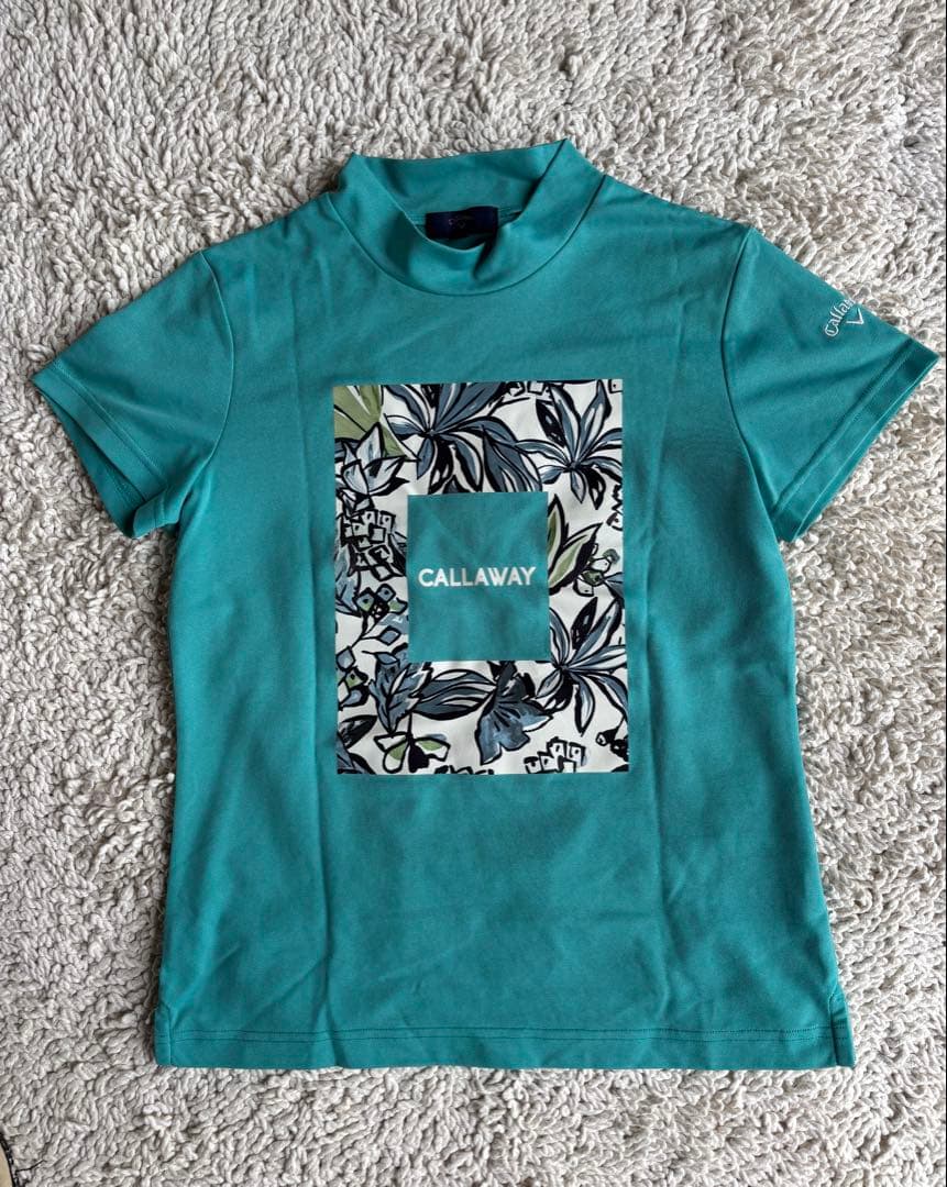[値下げ] CALLAWAY 花柄ポロシャツ、Tシャツとスカートセット