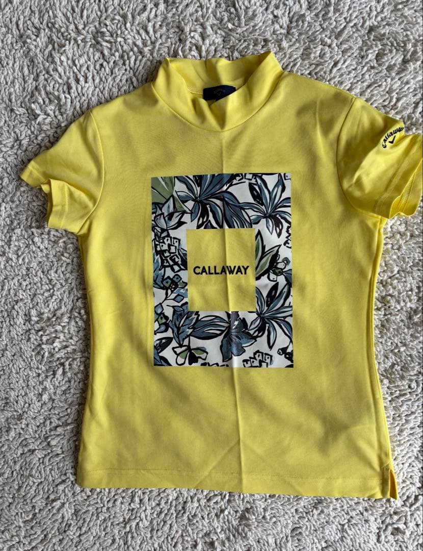 [値下げ] CALLAWAY 花柄ポロシャツ、Tシャツとスカートセット