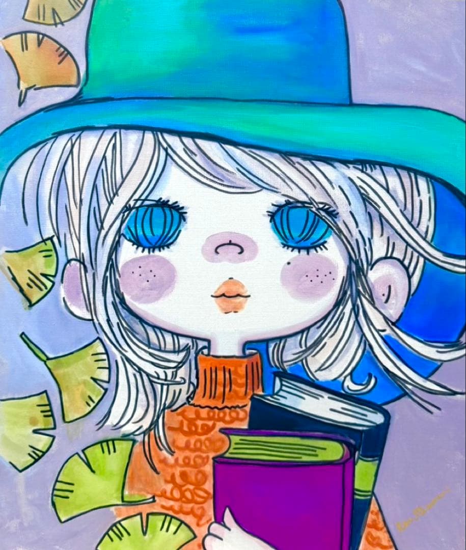 【F6号】ジミー大西（災いサル モンキー）手描き/表裏サイン有/油彩/額縁/絵画