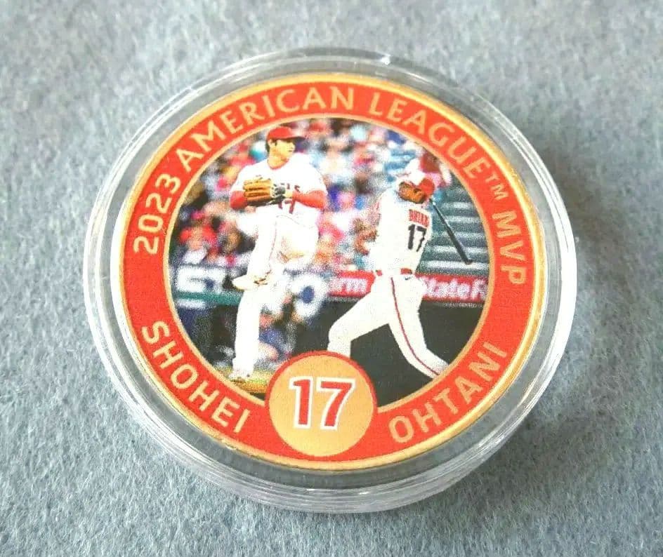 大谷翔平　2023年アメリカンリーグMVP獲得記念ゴールド（メダル）