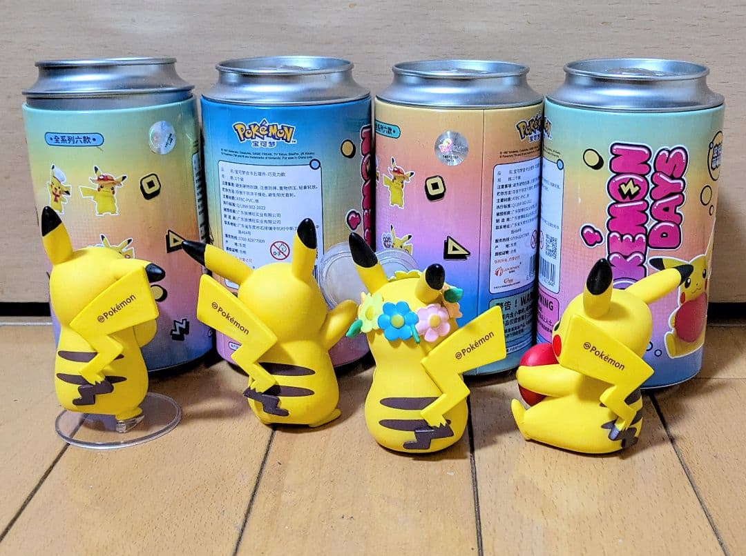 【公式海外限定】POKEMON DAYS 缶入りピカチュウ フィギュア　ポケモン