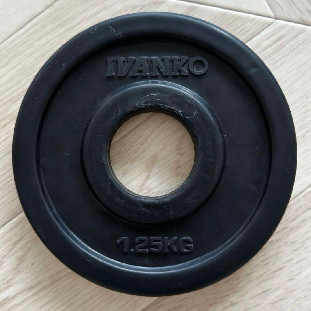 IVANKOイヴァンコ オリンピックプレート 107.5kg ラバー50mm