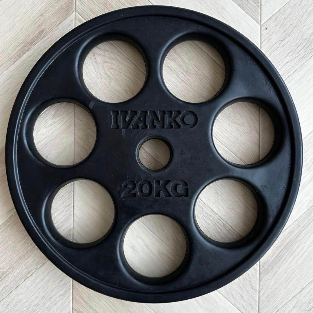 IVANKOイヴァンコ オリンピックプレート 107.5kg ラバー50mm