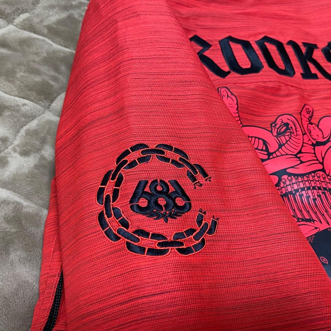 【686╳CROOKS CASTLES】スノボ撥水ウェア赤RED（M）