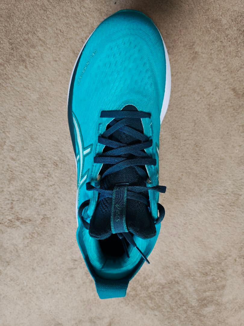 ASICS　ゲルニンバス27 ランニングシューズ ターコイズ