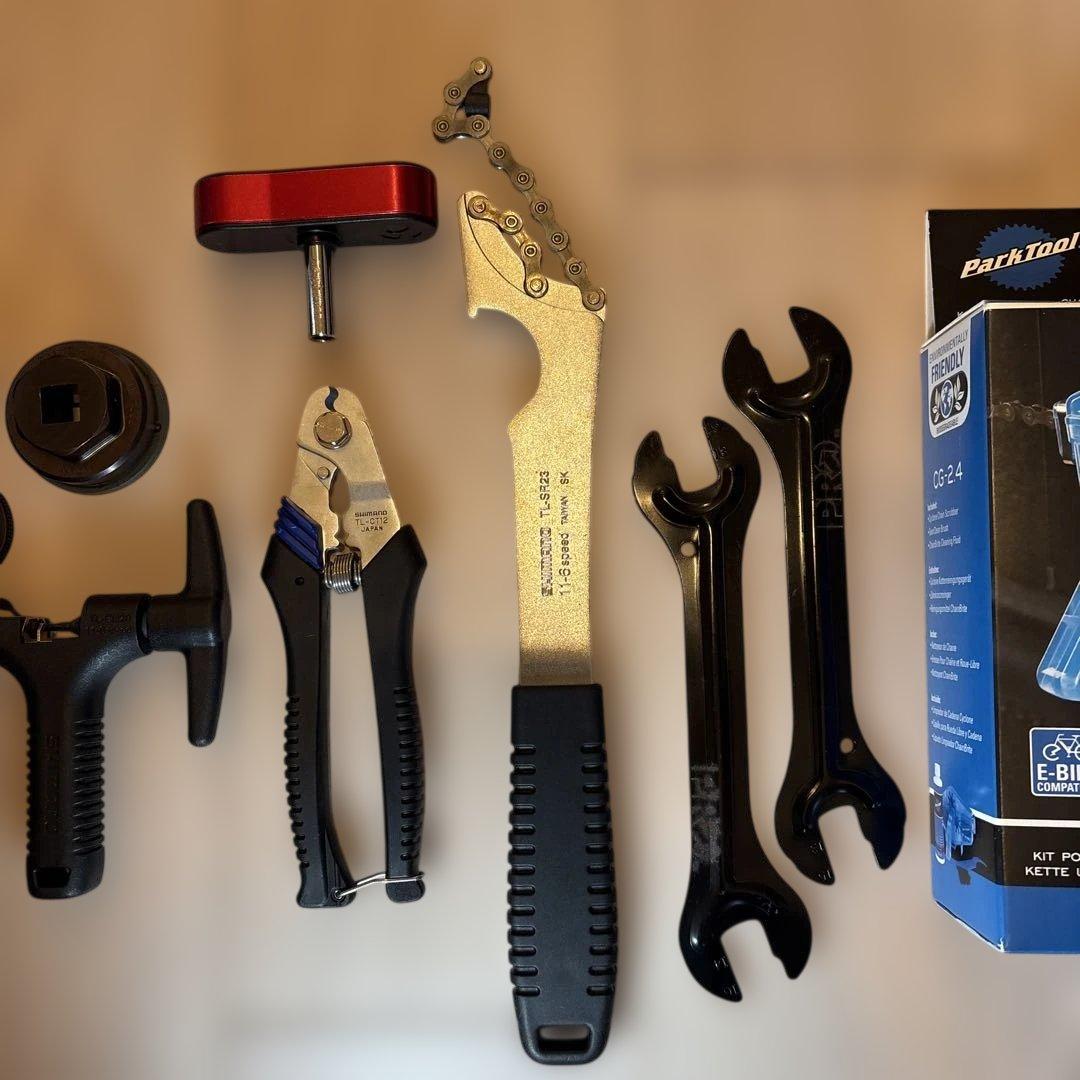 【SHIMANO】自転車整備工具セット 14点まとめ売り