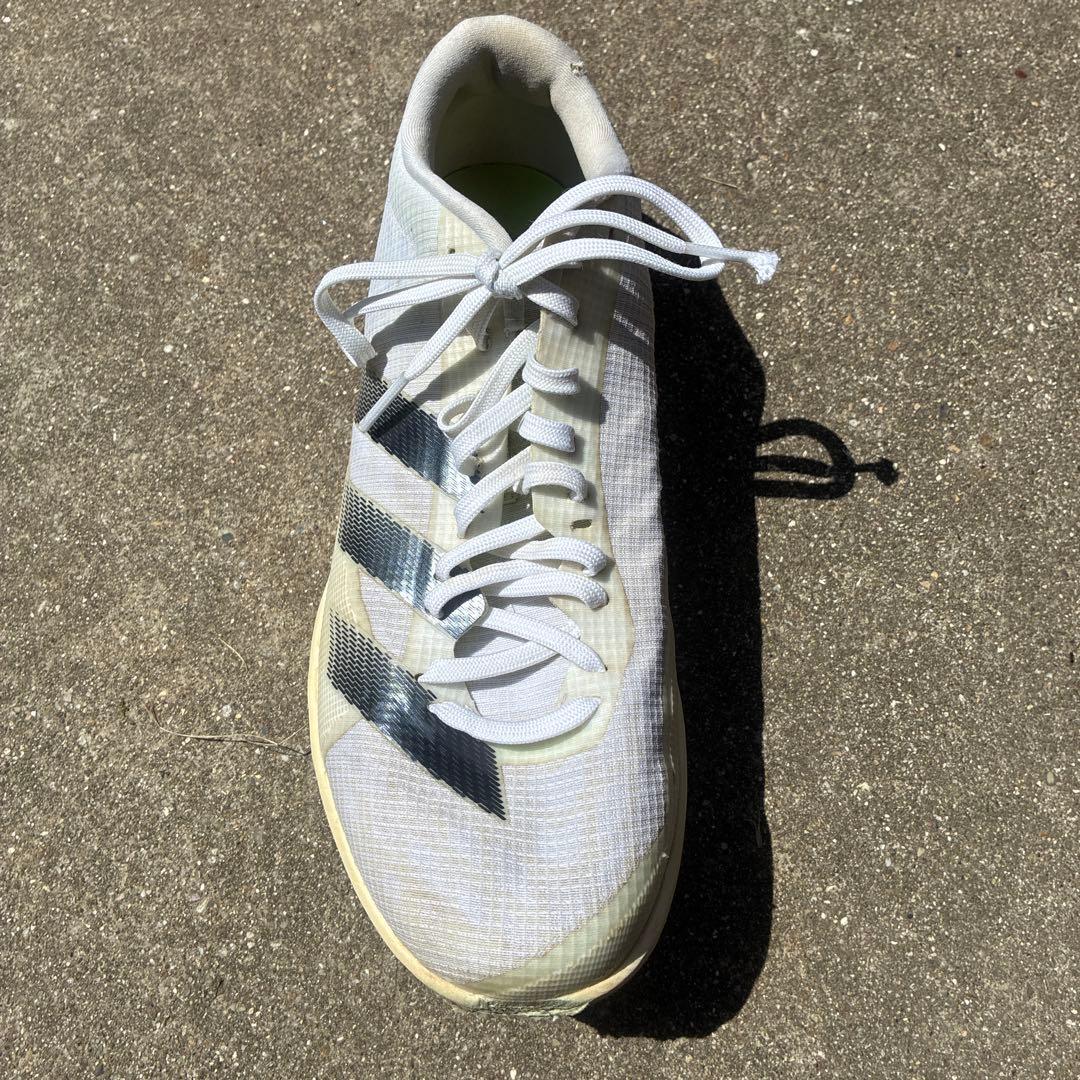 adidas ADIZERO スパイクシューズ ホワイト/ブラック