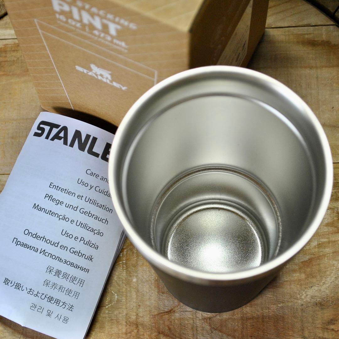 STANLEYスタッキング真空パイント0.47L【2色セット】アッシュ＆ブラック