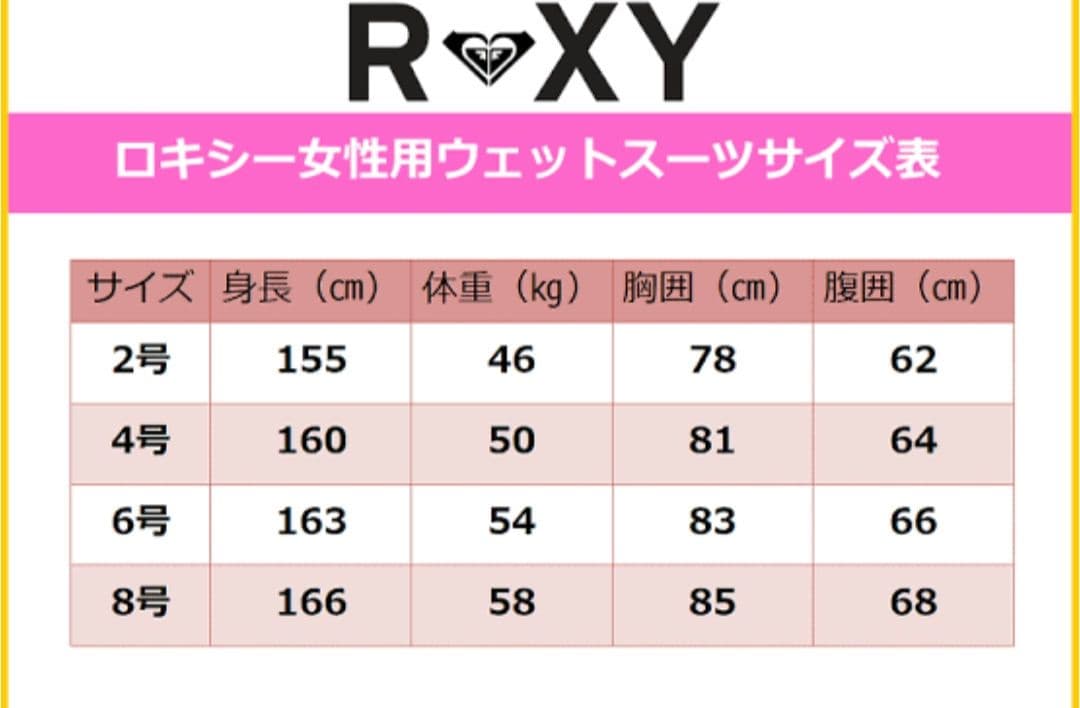 ROXY ロキシー ウェットスーツ レディース 5×4×3mm サーフィン 4号