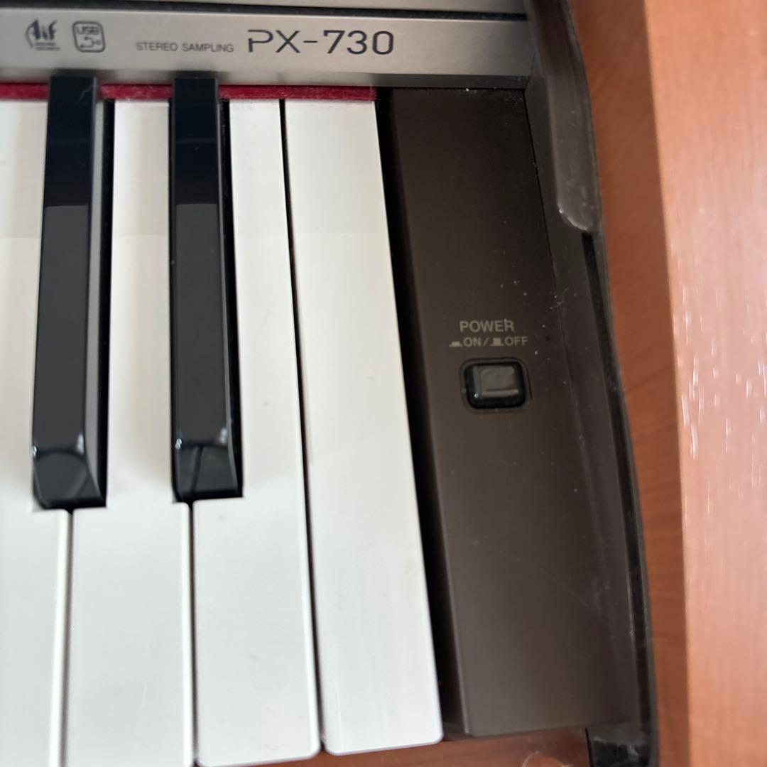 CASIO 88鍵 ブラウン電子ピアノ