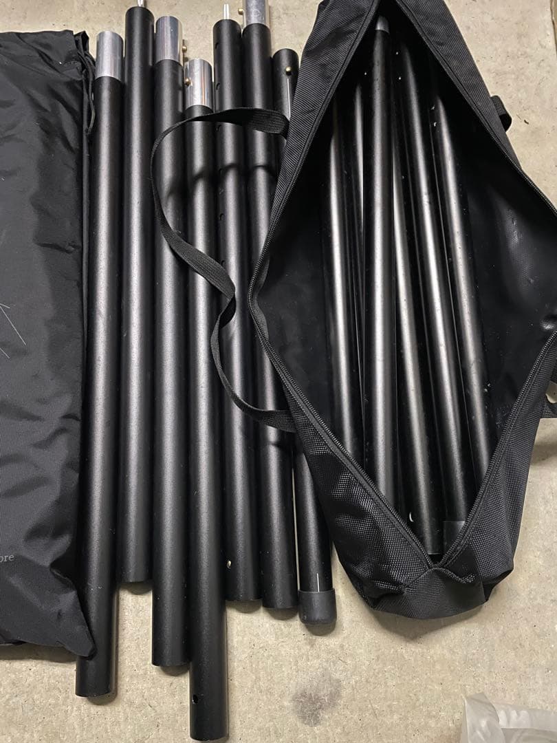 ポール4本セット❗️【完売品】ハイスペックタープ　THETARP ザ・タープカーキ