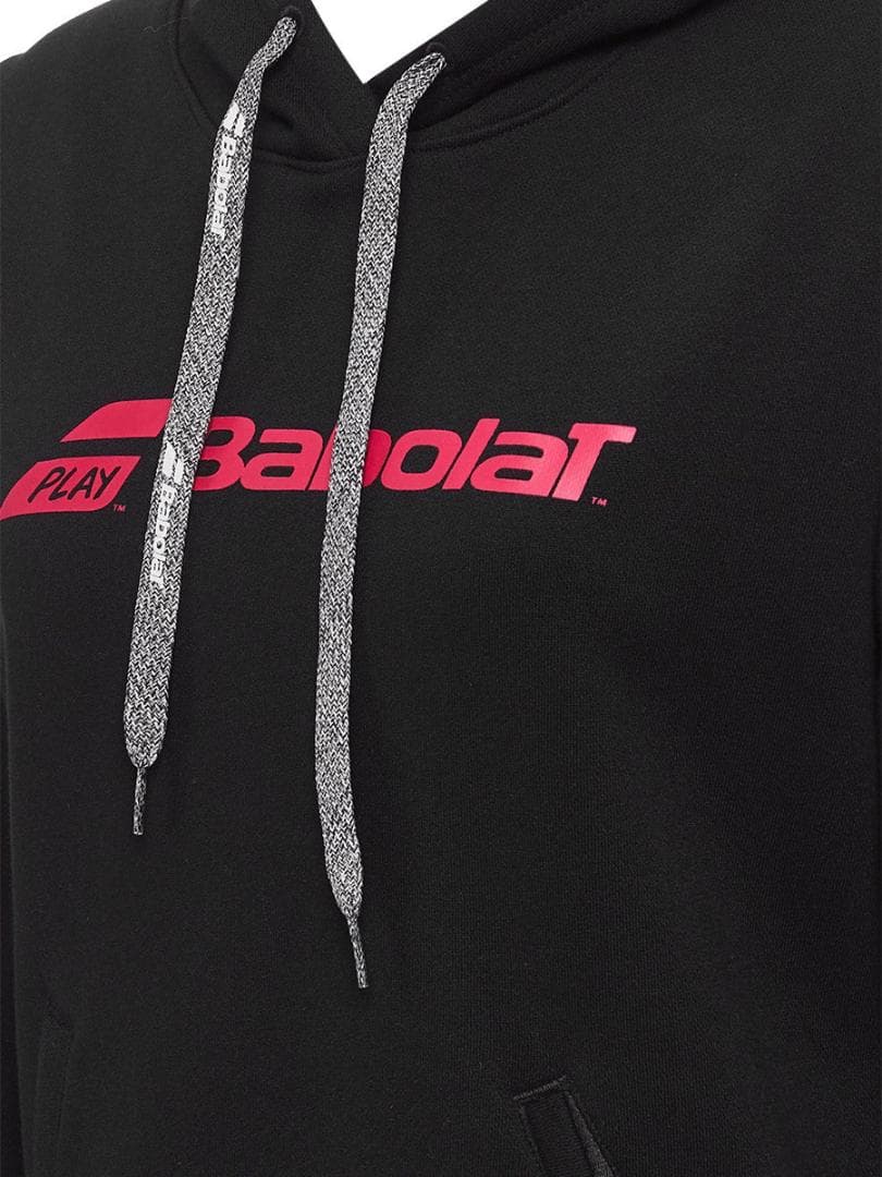 BABOLAT（バボラ）レディース エクササイズ フードパーカー（M）黒