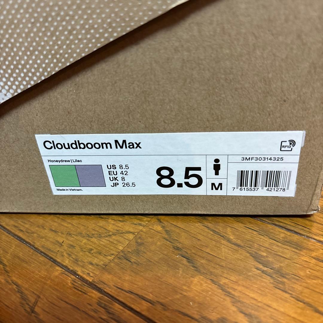 on オン　クラウドブームマックス　　美品　26.5cm