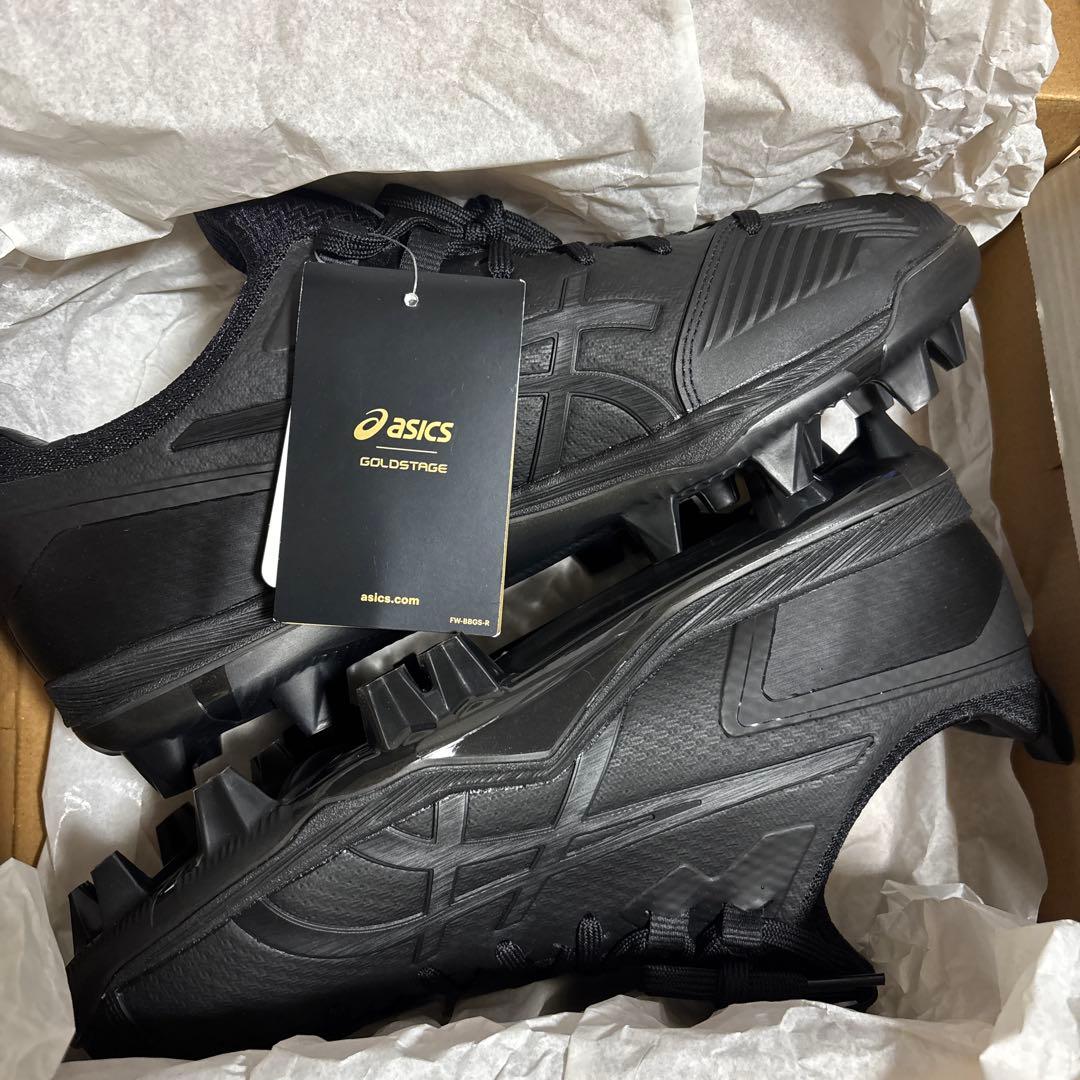 新品　アシックス　野球　スパイク　ゴールドステージ　プロ　ブラック　27.5