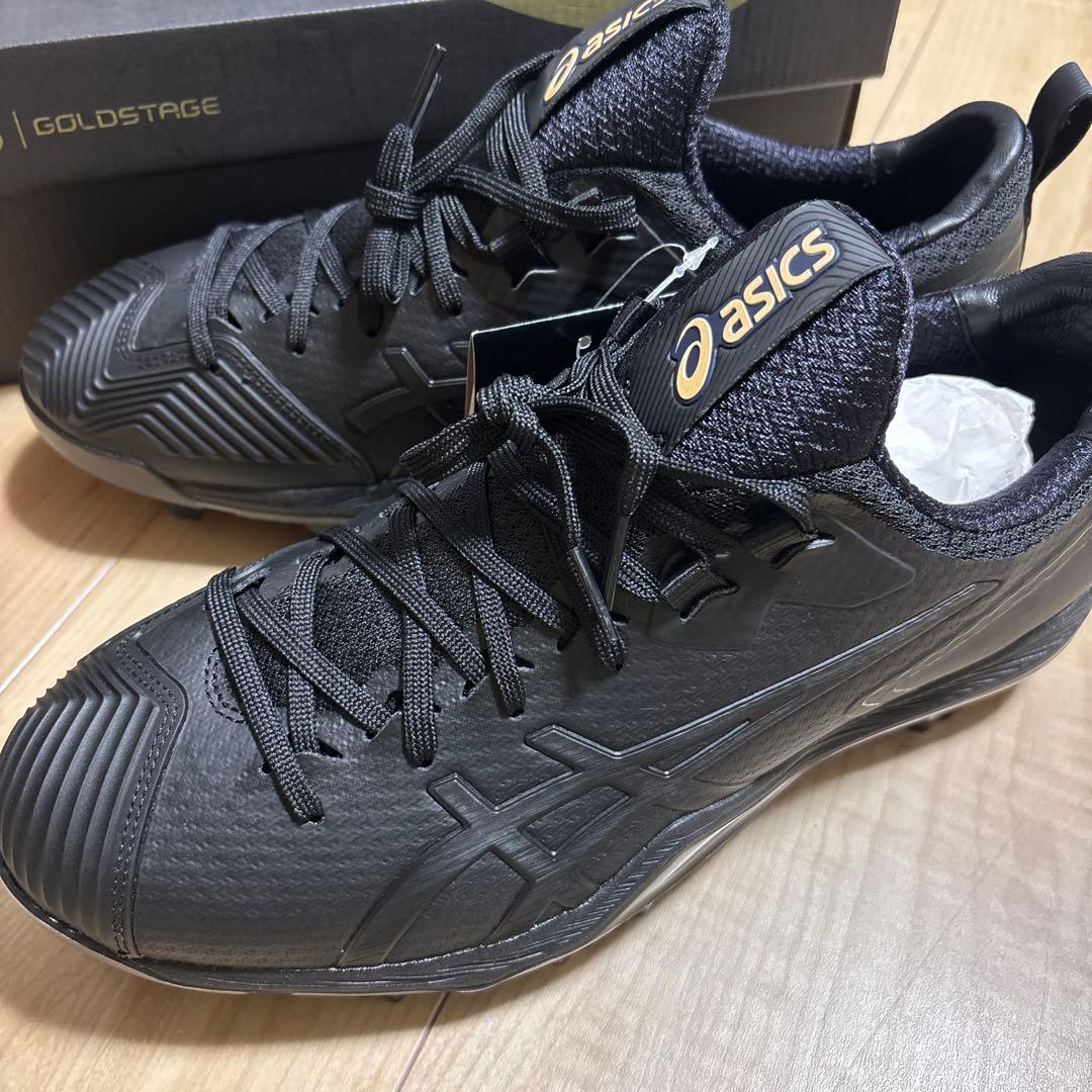 新品　アシックス　野球　スパイク　ゴールドステージ　プロ　ブラック　27.5