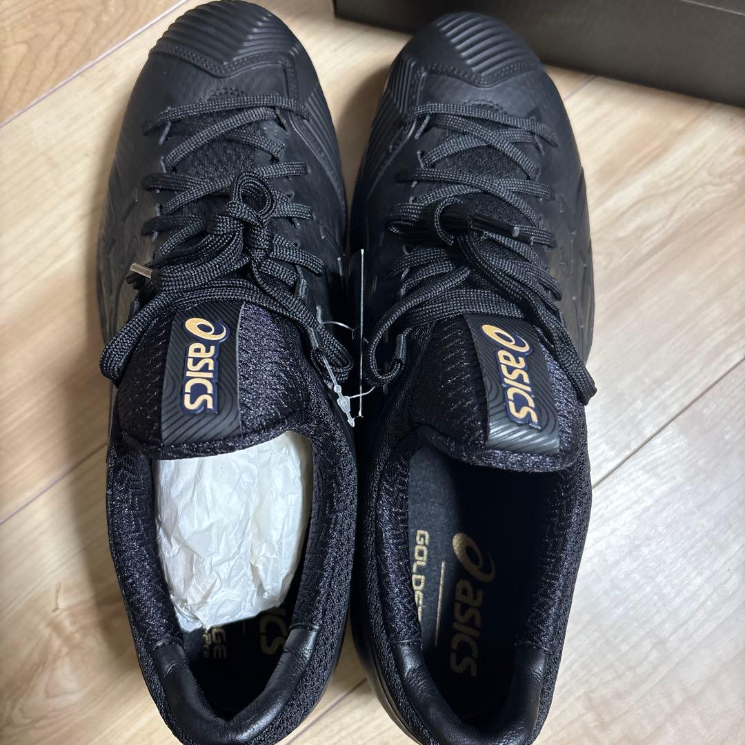 新品　アシックス　野球　スパイク　ゴールドステージ　プロ　ブラック　27.5