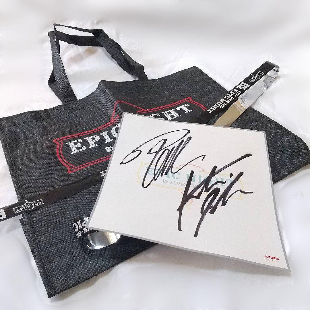 ほぼ新品 B'z LIVE-GYM 2015 EPIC NIGHT サイン色紙