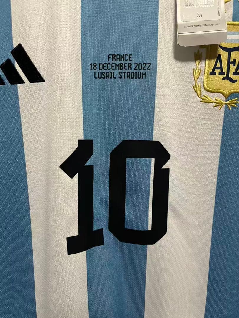 新品タグ付/正規品 アルゼンチン代表 メッシ 2022 WC 決勝