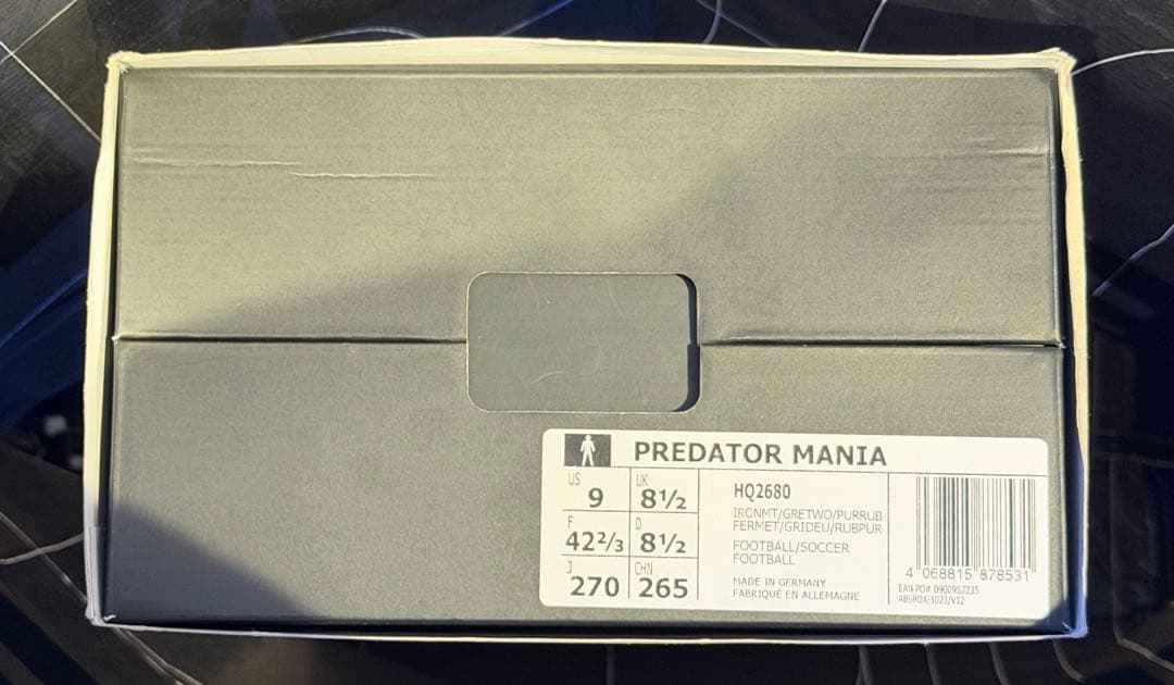 【限定生産】Predator MANIA プレデターマニア ベッカム ガンメタル