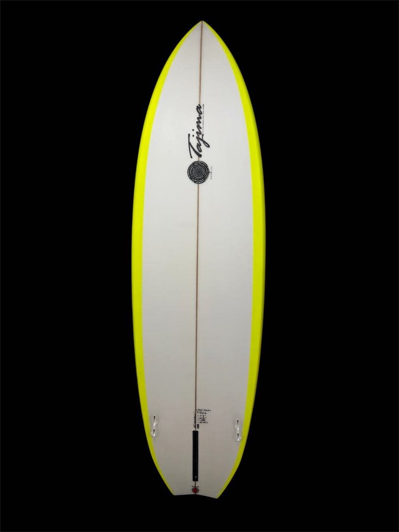 【美品】JUSTICE FLAT FOOT ミッドレングス 6'8\" フィン付き