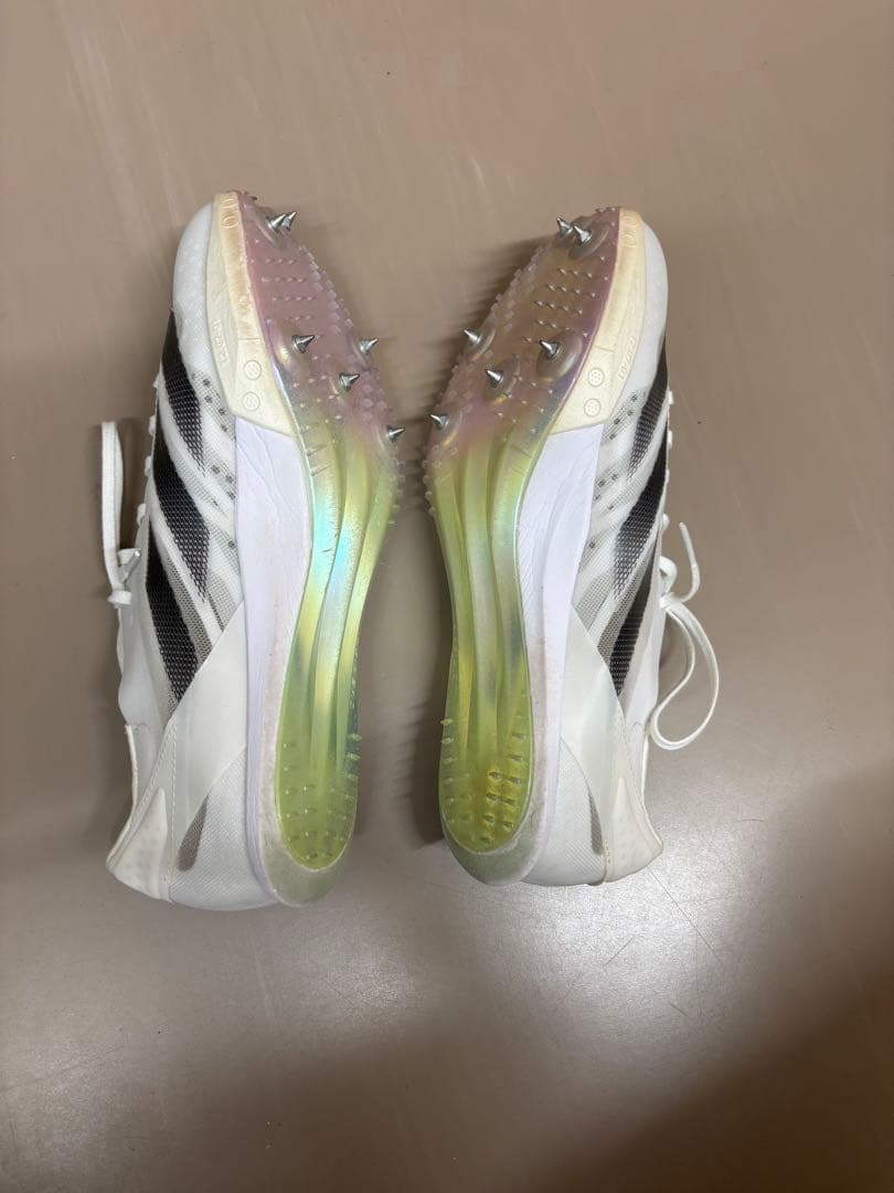 ADIZERO プライムsp2スパイクシューズ ホワイト/ライム