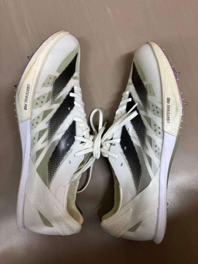 ADIZERO プライムsp2スパイクシューズ ホワイト/ライム