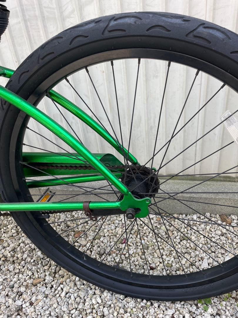 グリーン ビーチクルーザー 自転車