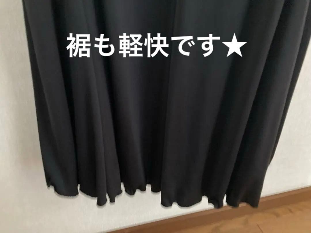 【新品】黒・ロングスカート　シンプル　⭐︎ダンス　コーラス